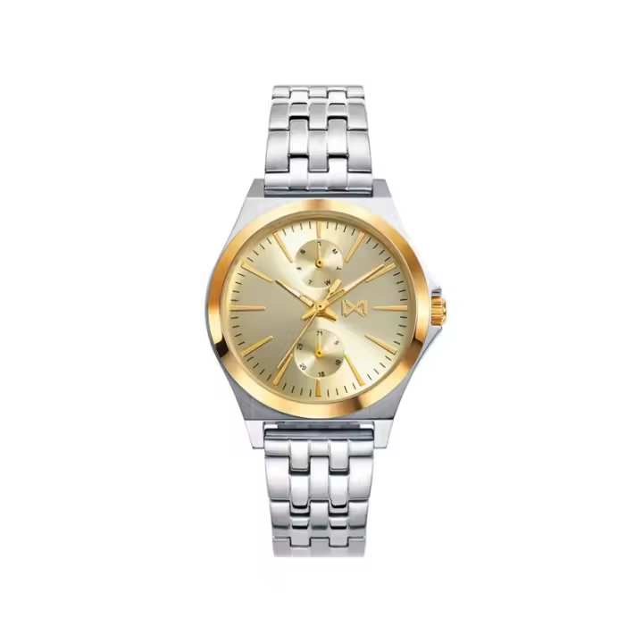 Reloj Mark Maddox Mujer MM7105-97 Marina Acero Inoxidable Dorado Multifunción - 1