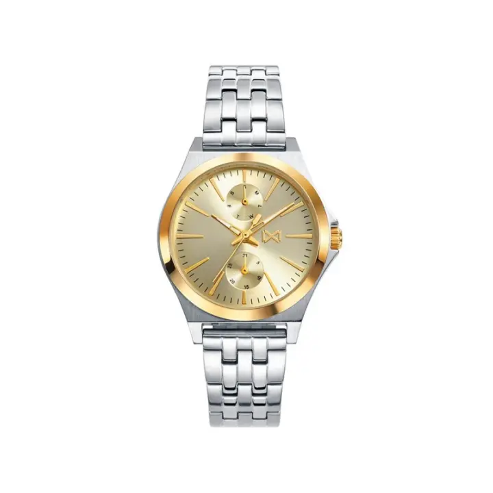 Reloj Mark Maddox Mujer MM7105-97 Marina Acero Inoxidable Dorado Multifunción - 1