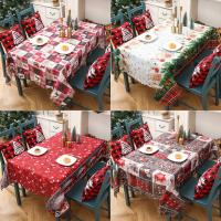 Mantel Rectangular De Navidad Impermeable Para Mesa De Comedor Decoración De Fiesta Del Año Nuevo Estilo Jacquard Tamaño Multi - details 0
