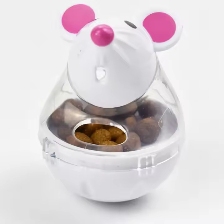 Juguete Interactivo Para Gatos Alimentador De Alimentos Con Bola De Plástico Dispensador De Golosinas Juguete De Mice Para Gatos - 1