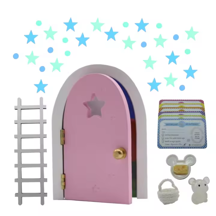 Qué Kawaii® Puerta Mágica para Ratoncito Pérez con Universo de Estrellas y Planetas - 1