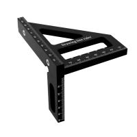 Regla De Triángulo De Miter De Aluminio Para Carpintería Precision Agujero Scribe Rectángulo Protractor De 45/90 Grados Para Madera - details 7