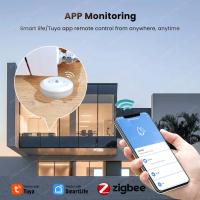Detector De Fugas De Agua Smart Life Tuya Zigbee Sensor De Sobredemanda Para Cocina/Cuarto Sensor De Detención De Fugas Con Batería Incluida - details 1