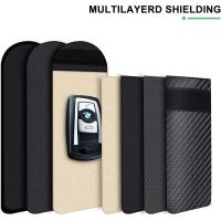 2-Pack Anti RFID Car Key Case Bloqueo de señal Faraday Bolsa Ba - details 1
