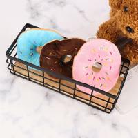 Juguete Interactivo Para Perros Donut Masticable Con Sonido Squeaky Juguetes De Peluche Para Mascotas Alimentos Para Mascotas - details 7