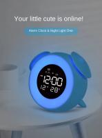 Reloj De Alarma Con Luz LED Y Modo Atardecer Luz De Despierto Infantil Luz Ambiente Para La Habitación Control De Brillo - details 1