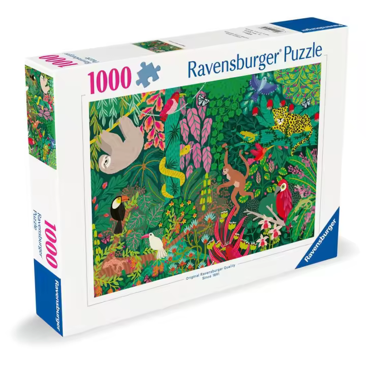 RAVENSBURGER PUZZLE 1000 PIEZAS ILUSTRADOS MAGICAL RAIN FOREST 1000 PIEZAS 5x33x25 Cms. - 1