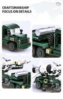 Bloques De Construcción Educativa Pequeños WG4510-4513 Serie Militar Del Segundo Mundo Tanque Armado Chinês Juguete Para Cumpleaños Niños Y Niñas - details 7