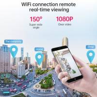 150° IP Camera / Wireless Surveillance Camera - WiFi Black - details 4