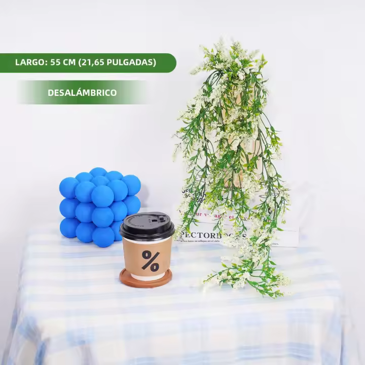 Guirnalda De Flores Artificiales Para Colgar En Jardín Decoración De Fiestas Y Bodas Enredadera Falsa Para Interior Y Exterior - 1