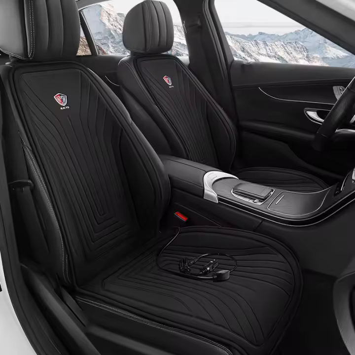 Calienta Asiento De Coche Universal 12V Funda De Almohadilla Calefacción Rápida Para Invierno Funda Caliente Para Asiento De Coche - 1