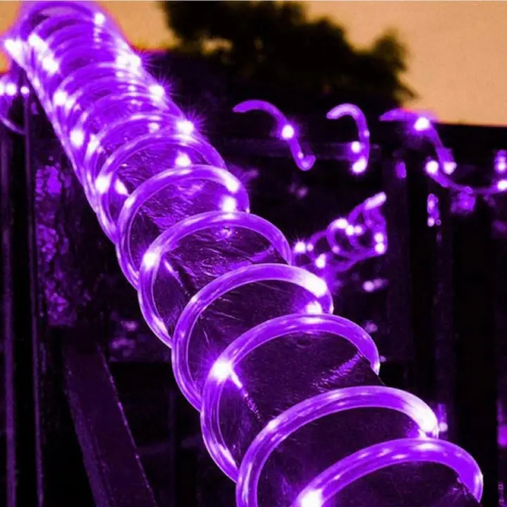 Luces Solares De Cadena LED Para Jardín Y Pista De Baile Luz Solar Impermeable Con 8 Modos De Iluminación Instalación Por Montaje Material ABS Fuente De Energía Solar - 1