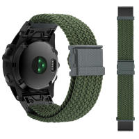 Correa De Reloj De Nylon 26mm 22mm Para Garmin Fenix 7 7X Fenix 6X pro 6 5X 5XPlus/MK1 MK2i /935 945 Con Cierre Rápido De Hook And Loop - details 9