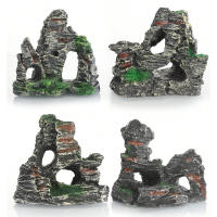 Decoración De Acuario Con Roca Ornamental De Resina Simulación Para Paisajismo De Tanque De Peces Cueva De Escondite Para Peces - details 0