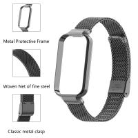 Correa De Reemplazo Para Redmi Band 2 Material De Acero Inoxidable Con Marco Protector Metálico Compatible Con Otros Smartwatches Longitud 23cm - details 1