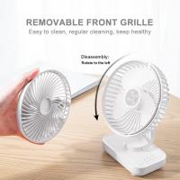 Ventilador de Mesa Silencioso de 4 niveles y velocdad variable de 90 °, mini VENTILADOR DE Mesa recargable por USB, adecuado para dormitorio. - details 2
