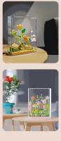 Modelo De Bloque De Construcción Simulación De Flor Decoración De Escritorio Juguete De Moda DIY Regalo Para Amantes Y Niñas - details 5