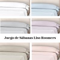 HMS Juego de Sábanas Roomers - Blanco, Gris, Beige, Azul, Rosa, Malva - Alto 30 Cms, 50% Algodón/50% Poliéster - details 0
