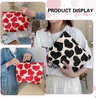 2 Bolsas de Maquillaje para Mujer, Cosméticos de Viaje, Almacenamiento Portátil, Rojo, Talla Única, Modern - details 1