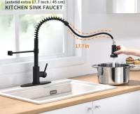 Grifos de cocina de acero inoxidable 304, rotación de 360 ​​grados, grifos de agua fría y caliente, grifos cepillados, varios estilos para elegir - details 4