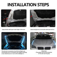 Tira De Luz LED Para Capó De Coche 120CM 12V Luz Diurna Automática Guía De Capó Decorativa Lámpara Ambiental Color Blanco/Azul Rojo/Amarillo - details 7