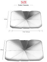 Parasol De Coche Protector Solar Para Ventana Frontal Cubierta De Sombrilla Interior Protector De Pantalla Antirreflejo Accesorios De Protección Para Automóviles Material UPE+Alloy+Tela - details 1