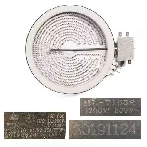 Resistencia Vitro HL-T165R, 20191124, 2129710, TEKA TZ 6415 VR 10 1200w 230V 16,5 cms SWAP - 1