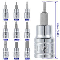 Juego De Destornilladores Hexagonales 9/18/27Pcs 2-10mm 3/8inch DR Drive Herramientas De Perforación Herramientas Manuales Durable Impacto Clavija Allen Accesorios - details 0