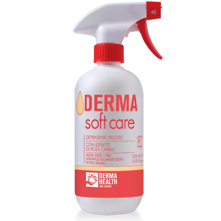 DERMA HEALTH - Derma Soft Care - Espuma Limpiadora Delicada. Higiene Corporal Total e Íntima Incluida. Use sin Agua ni Aclarado - Ideal para Todo Type de Piel, Incluyendo Las Más Sensibles - 500ml - 1