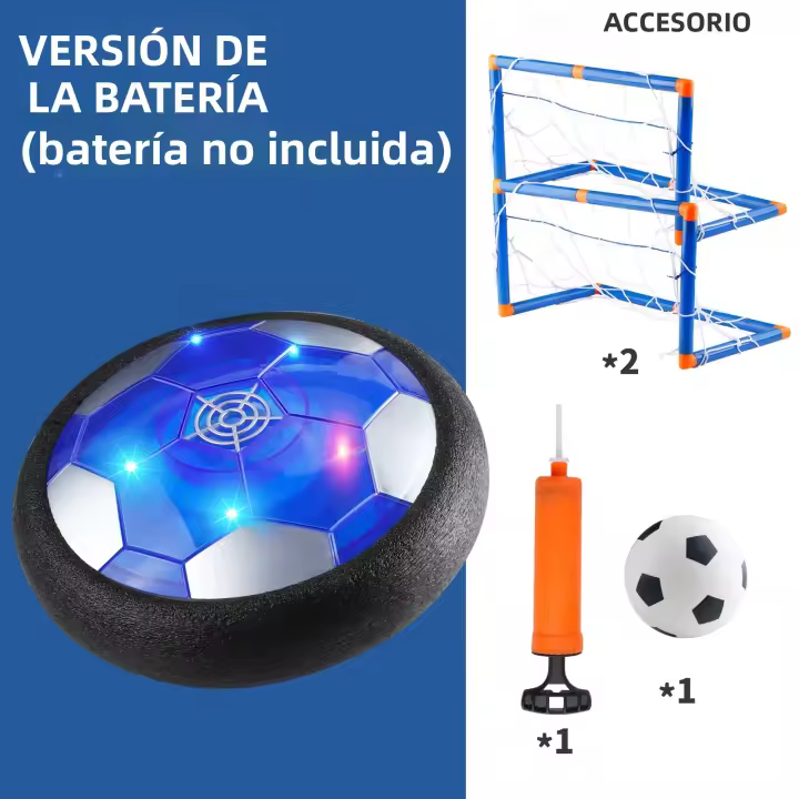 Pelota De Fútbol Flotante En El Aire Con LED Para Niños Y Niñas Juguete Deportivo Divertido Recargable Con Cojín De Esponja - 1