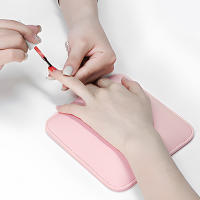 Almohadilla De Descanso Para Músculos De Los Brazos De Cuero Genuino Microfibra No Eslipiente Para Profesionales De La Manicura Y Peluquería Tamaño Approx 20x20cm - details 4