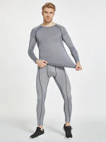 Conjunto De Entrenamiento Para Hombre 2 Piezas Compresión Respirable Térmica Conjunto De Correr Baloncesto Camiseta Y Pantalones - details 6