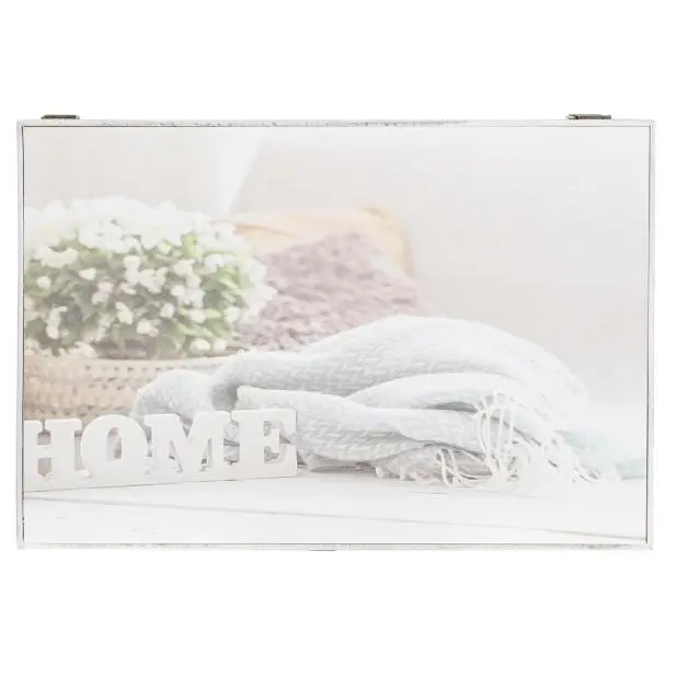 ALJOIR Tapa Contador de Luz Decorativo Tapa para Contadores de Luz 46 x 6 x 31cm Cubre Contador Eléctrico de Madera Diseños Modernos - (Home planta) - 1