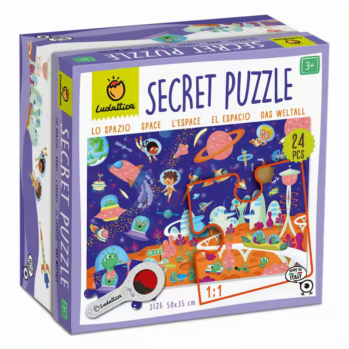 LUDATTICA PUZZLE SECRETO DEL ESPACIO 24 PIEZAS SECRET PUZZLE - 1
