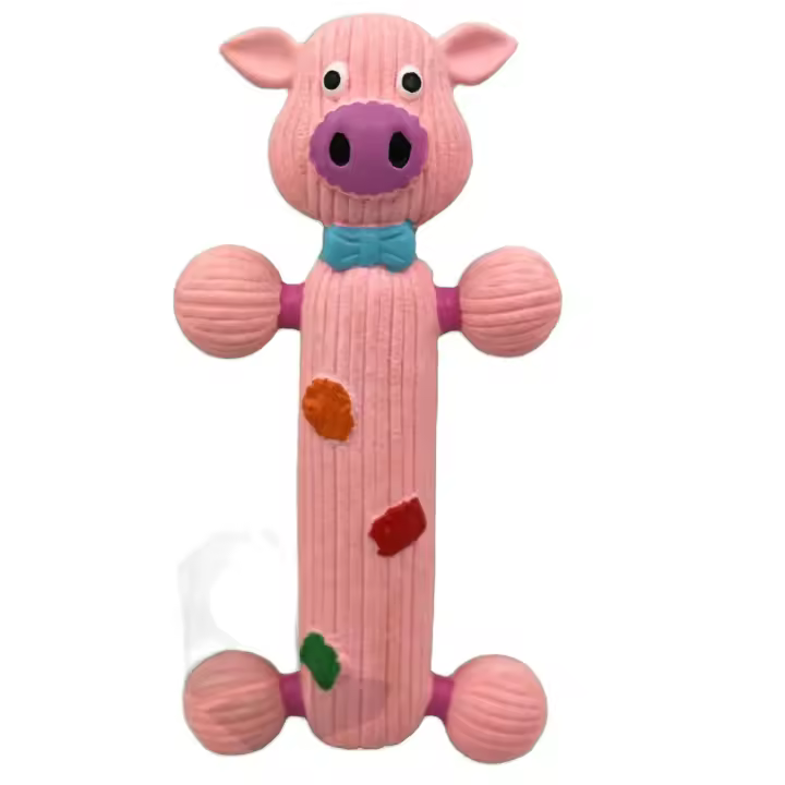 Juguete para Mascotas OK. Cerdito de Látex con Sonido - 17 Cm Estimulante E Interactivo - 1