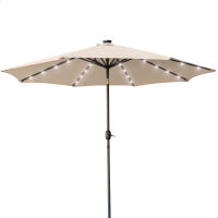 Sombrilla para jardín octogonal 32 luces LED inclinable Aktive - details 0
