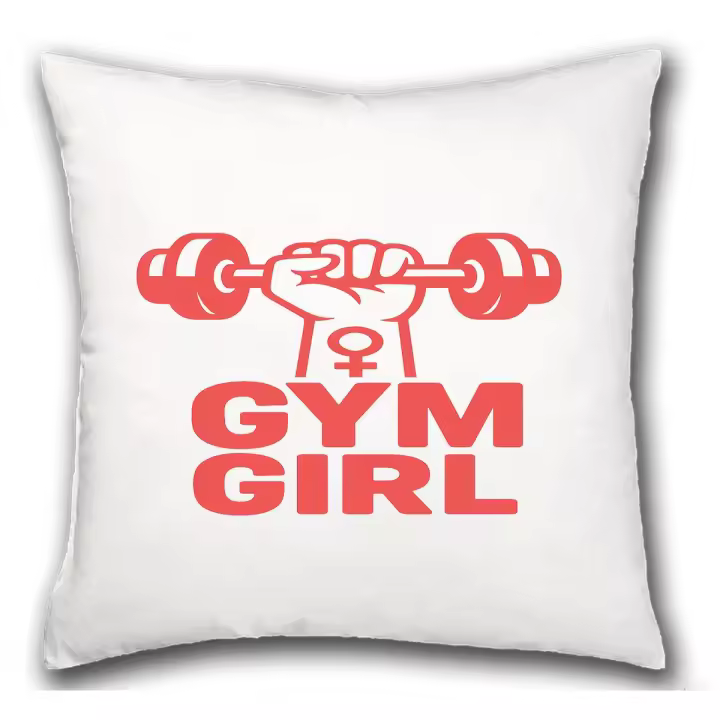 MERCHANDMANIA Cojín frase motivadora provocadora gym girl mujer lucha hogar comodo cussion - 1