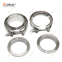 Eplus Juego De Abrazaderas V Universal De Acero Inoxidable 304 Para Turbo Exhausto De Coche Conector Macho Y Hembra Diámetro 2 Pulgadas - details 4