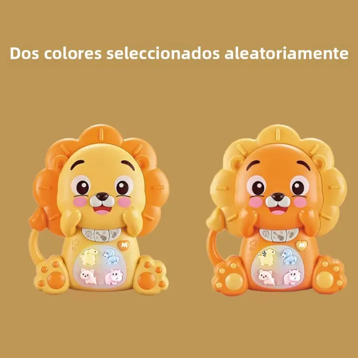 Teclado Musical Infantil Multifuncional Con Animación Y Luz Juguete Interactivo Para Padres Y Niños Sensory Toy De Animal Cartoon - 1