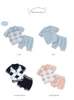 Conjunto de ropa de Verano para niños, camiseta de manga short with Cuello de Tortuga y pantalones cortos, trajes de Algodón para niños de 0 a 18 meses - details 4