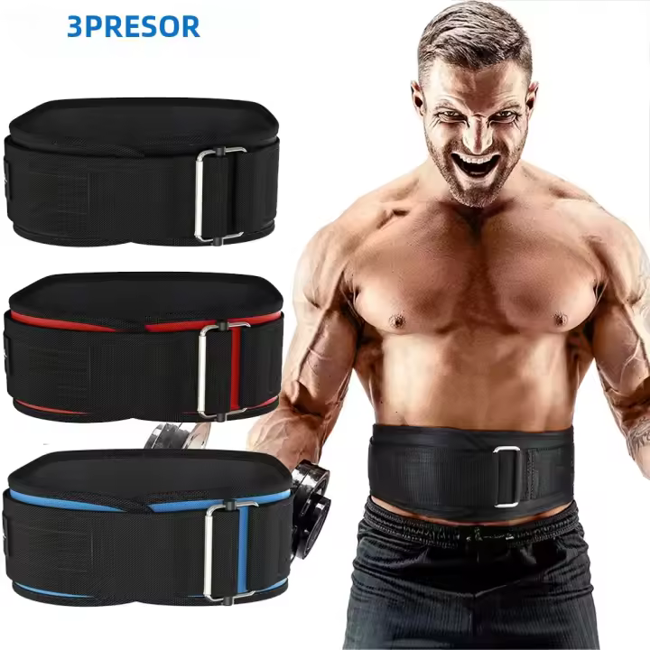 Cinturón De Gimnasio Para Levantamiento De Pesas Y Crossfit Soporte Lumbar En Nylon Para Adultos Músculación Y Ejercicios Con Pesas - 1