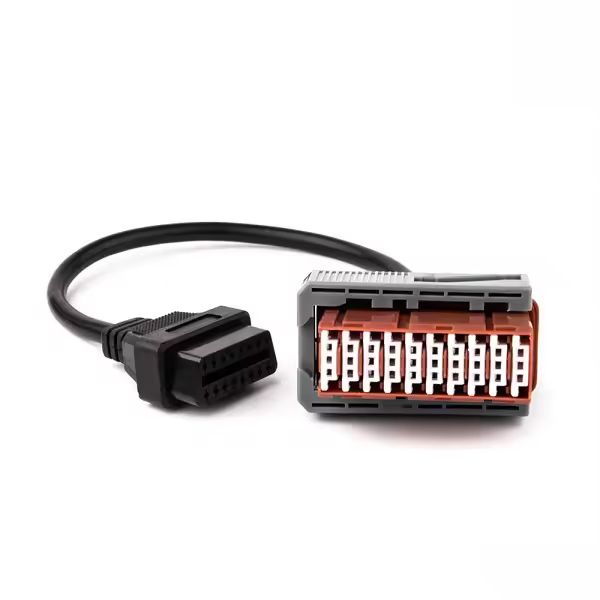 Cable Adaptador Citroen y Peugeot 30 pin ODB a OBD2 16 pin Diagnóstico - 1