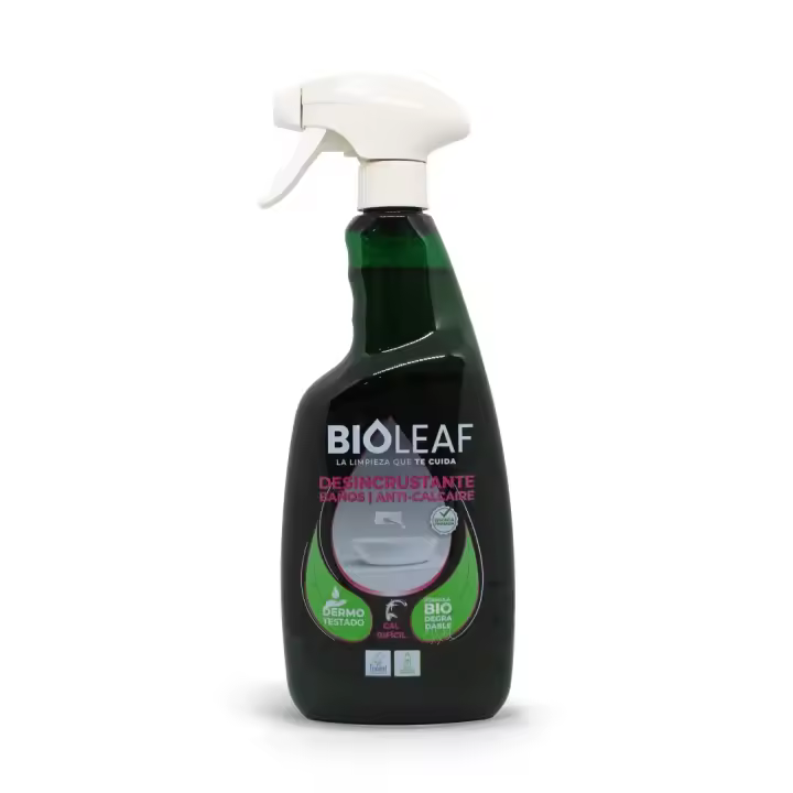 BIOLEAF | Desincrustante Ecológico para Baños | Elimina Cal y Suciedad Difícil | Dermatológicamente Testado | Seguro y Potente para Hogares | 750ml - 1