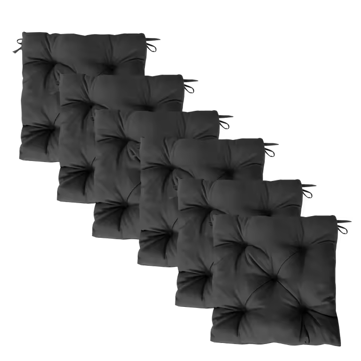 MORE FREE-Cojines para Silla，Cojin de Asiento Decorativo Funda de Poliéster y Relleno de Fibra Hueca 45x45x5cm,Ideal para Comedor, Terraza, Salón y Restaurante - 1