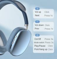 Auriculares inalámbricos Bluetooth 5.3 de alta calidad y conexión estable, Cascos Supraaurales de Diadema Over Ear Giratorio y Extensible Audífono Wireless Headphones Headset con Cancelación de Ruido - details 4