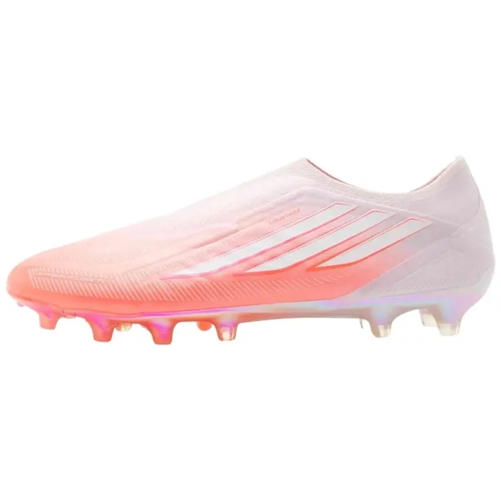 Botas De Futbol Adidas modelo F50 Sparkfusion Elite Laceless FG "Solar Turbo / Cloud White / Distilled Pink" para hombre y mujer en color Rosa - 1