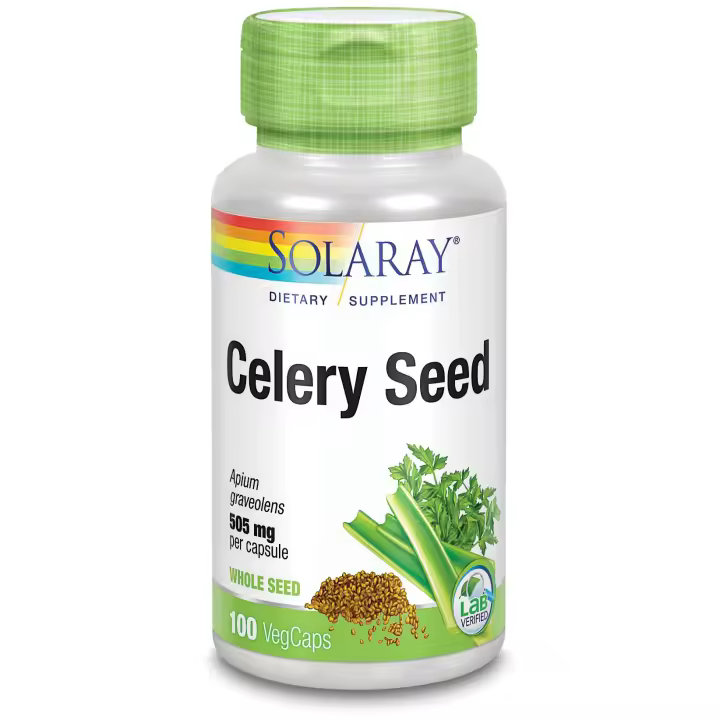 Solaray Celery Seed 505 mg 100 Cápsulas Vegetales - 1
