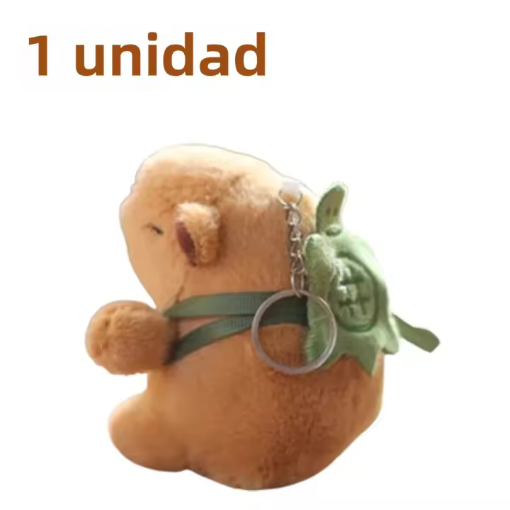 Colgante De Capybara De Peluche Cartoon 1-20PCS Llavero Lindo De Kapila Muñeco Colgante Para Bolsa Decoración De Escritorio Ornamento Para Coche - 1