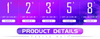 Extensiones De Cabello Sintético Butterfy Locs Crochet Meche Faux Locks Trece Mechas Extensiones De Traviesa Para Negros - details 1