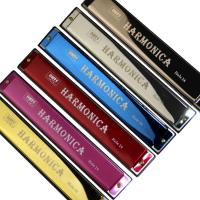 Harmonica De Octava Ajustable 24 Agujeros Key De C Con Estuche 4 Colores Instrumento Musical Metálico Mejorado 2022 - details 2
